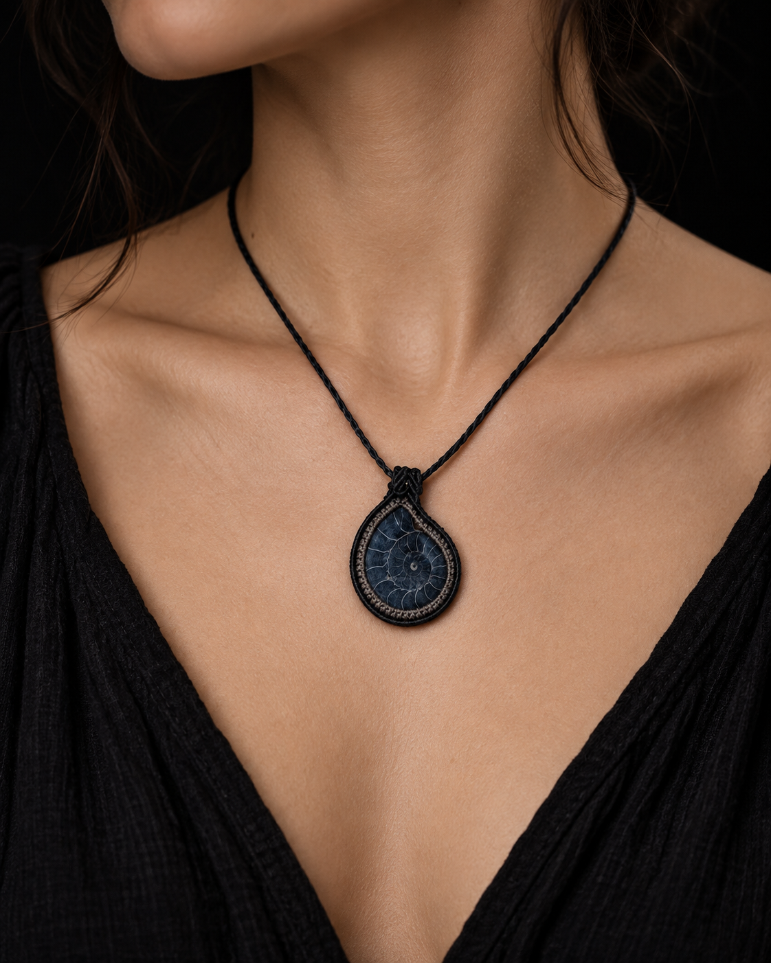 Ancient Spiral Ammonite Pendant Collection
