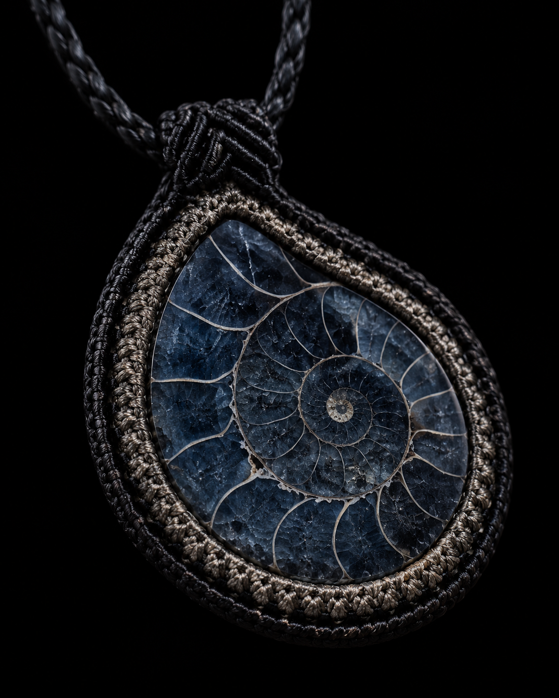 Ancient Spiral Ammonite Pendant Collection