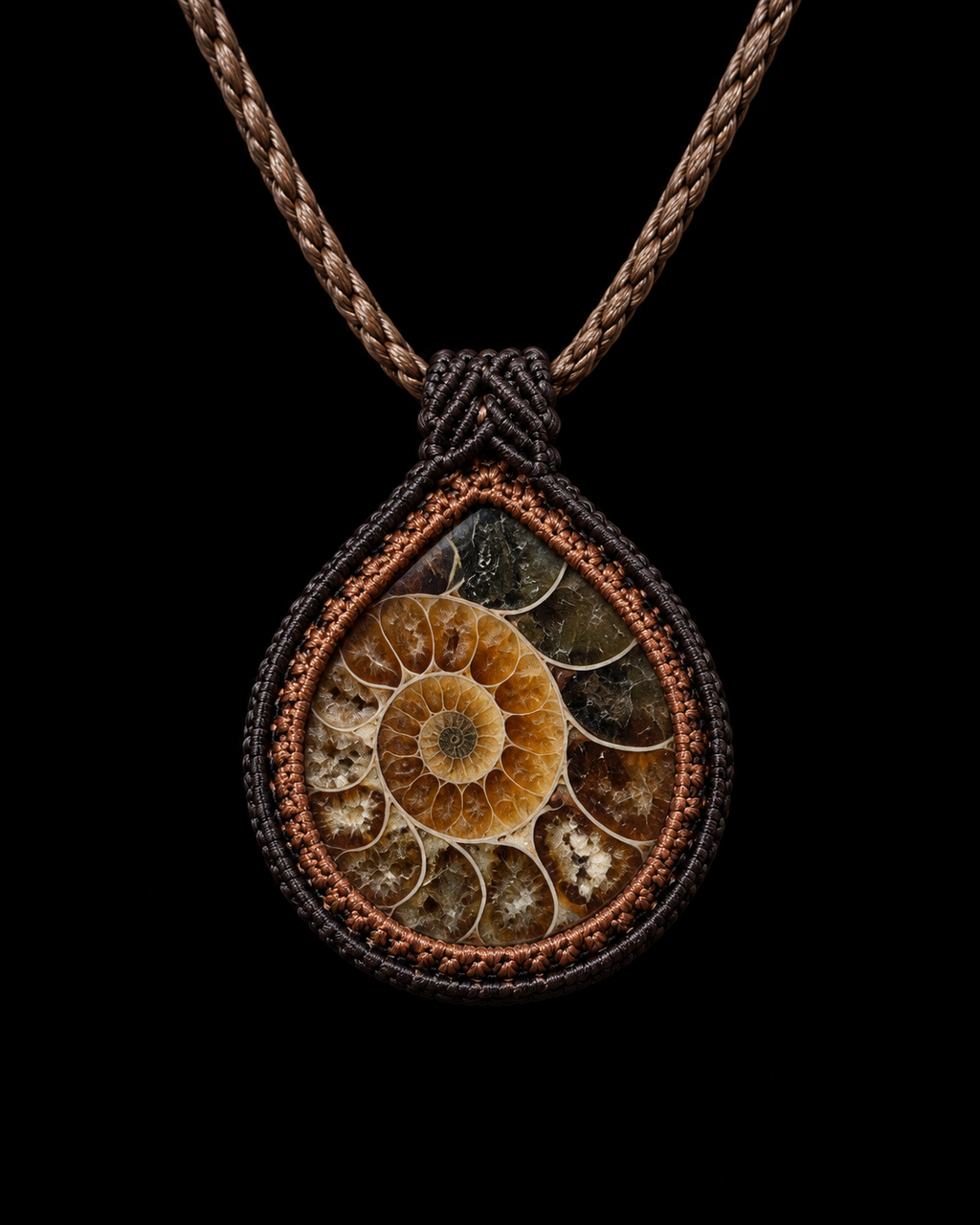 Ancient Spiral Ammonite Pendant Collection
