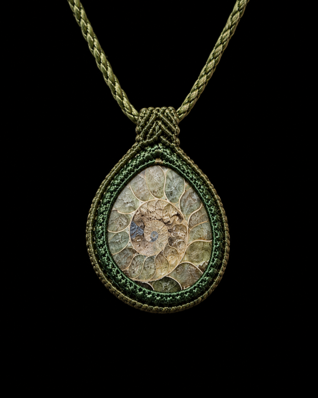 Ancient Spiral Ammonite Pendant Collection
