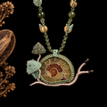 Little Garden Snail Ammonite Pendant