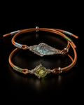 Custom Aquamarine or Peridot Wrap Bracelet