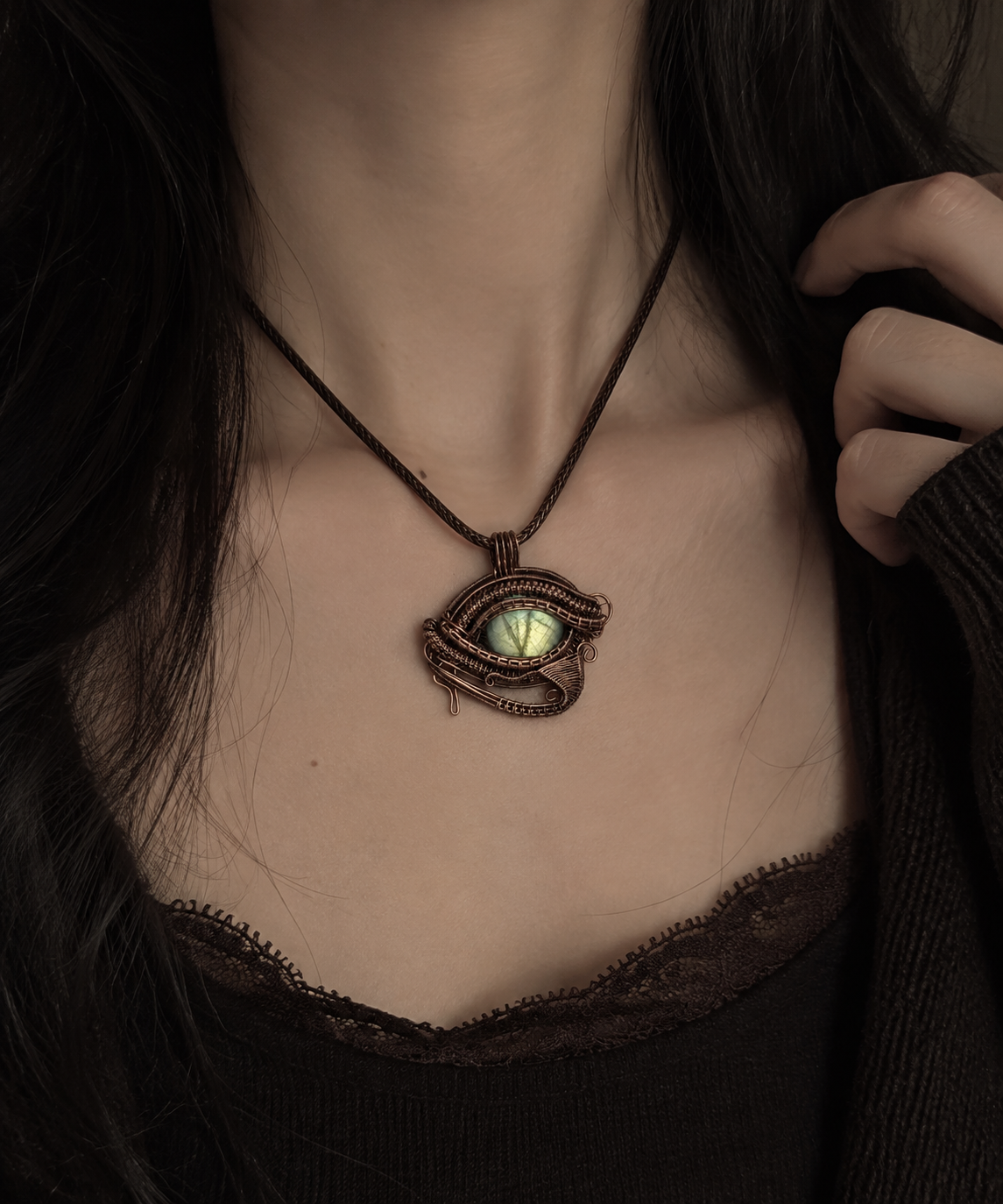 Eye of Horus Labradorite Necklace