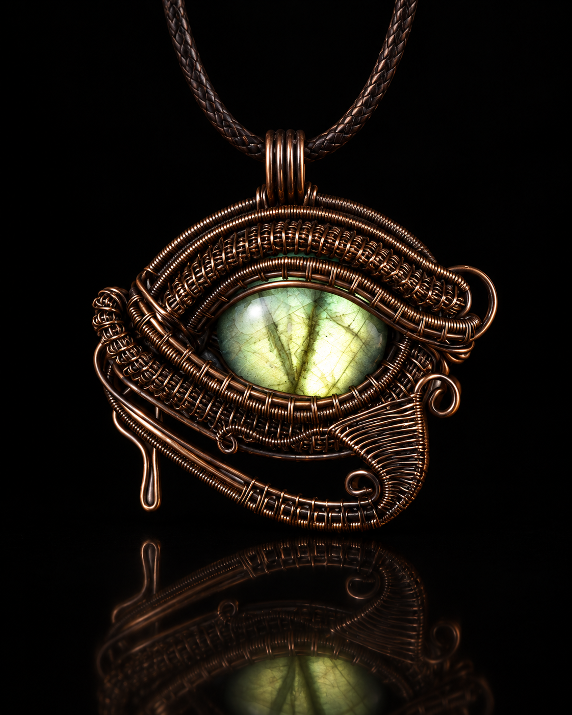 Eye of Horus Labradorite Necklace