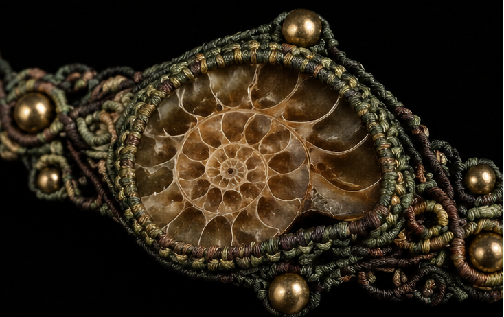 Ancient Spiral Ammonite Bracelet