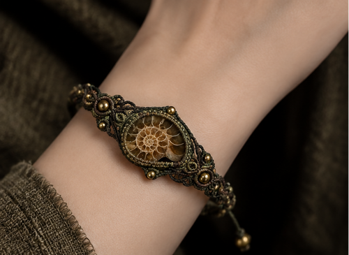 Ancient Spiral Ammonite Bracelet