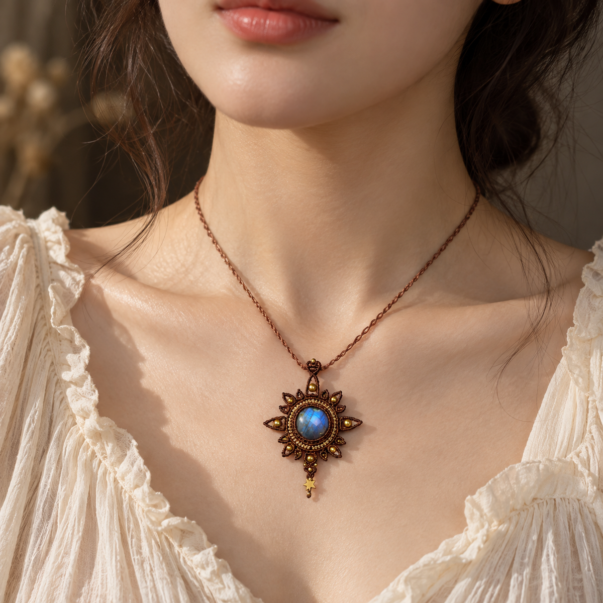 Solaris Labradorite Sun Pendant